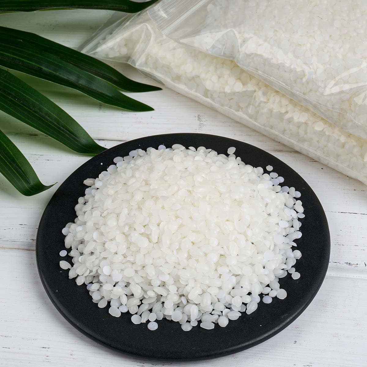 Candle Supplies To Make Candles - ขี้ผึ้งสีขาวบริสุทธิ์จากธรรมชาติแบบเม็ด บรรจุในถุง สำหรับทำเทียน DIY วัสดุทำเทียนไร้กลิ่น เม็ดขี้ผึ้ง