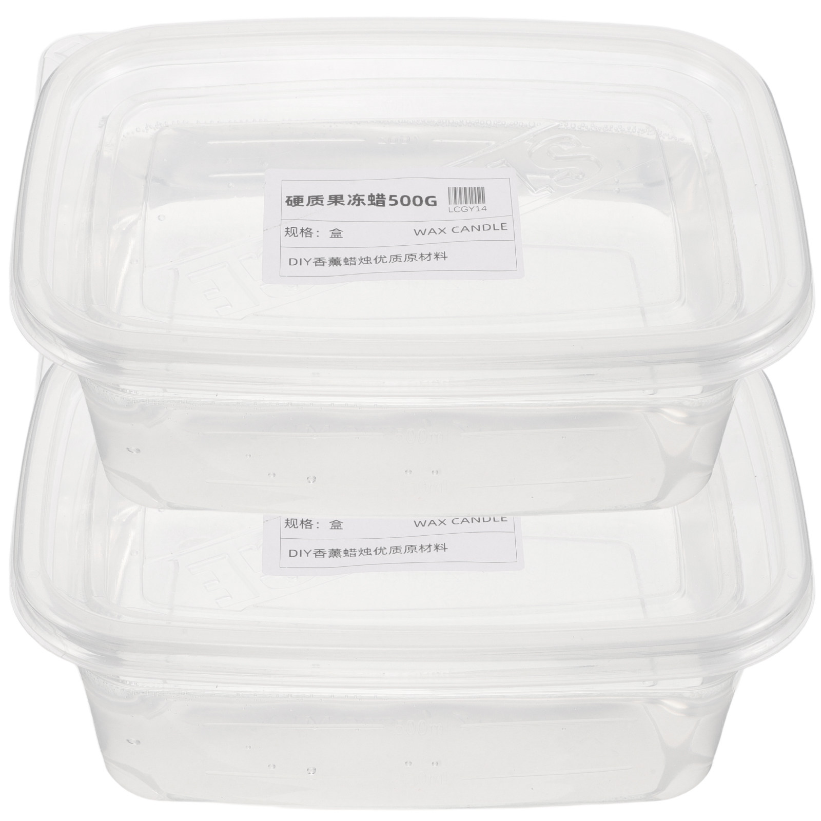 Candle Supplies To Make Candles - เจลแว็กซ์ใสสำหรับทำเทียน 1 กก./2.2 ปอนด์ เจลแว็กซ์ใส ความหนาแน่นสูง