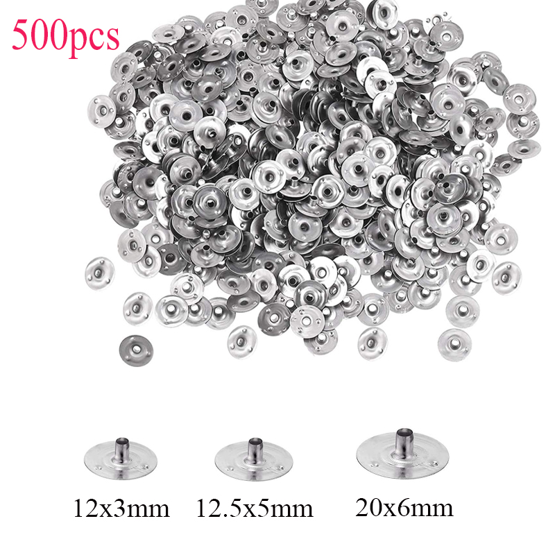 Candle Supplies To Make Candles - 500 ชิ้นเทียน Wick โลหะ Sustainer แท็บทําด้วยมือ