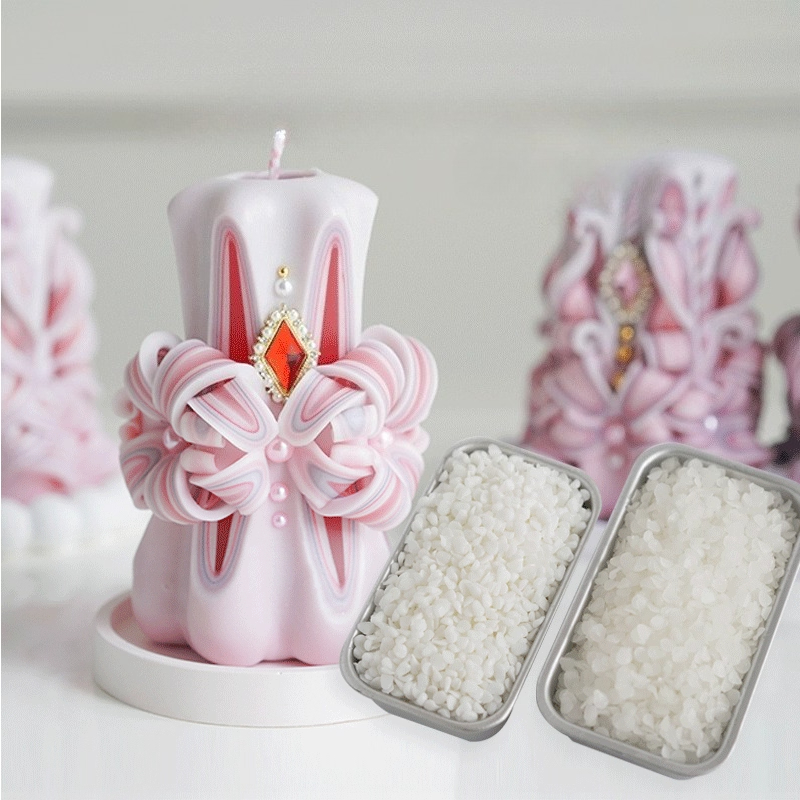 Candle Supplies To Make Candles - วัตถุดิบเทียนหอมแกะสลัก 1 กก. ขี้ผึ้งแท้ 58 องศา