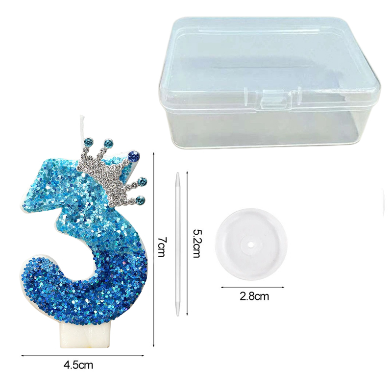 เทียนวันเกิดดิจิตอลรูปมงกุฎนกย - Candle Supplies Usa บทวิจารณ์และราคา