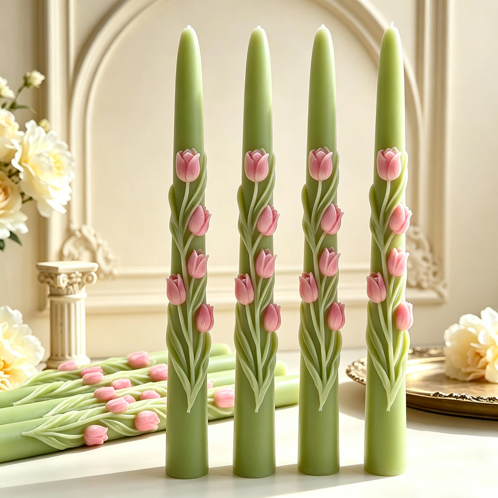 แม่พิมพ์ซิลิโคนเทียนแท่งยาวลาย - Candle Supplies Tins บทวิจารณ์และราคา