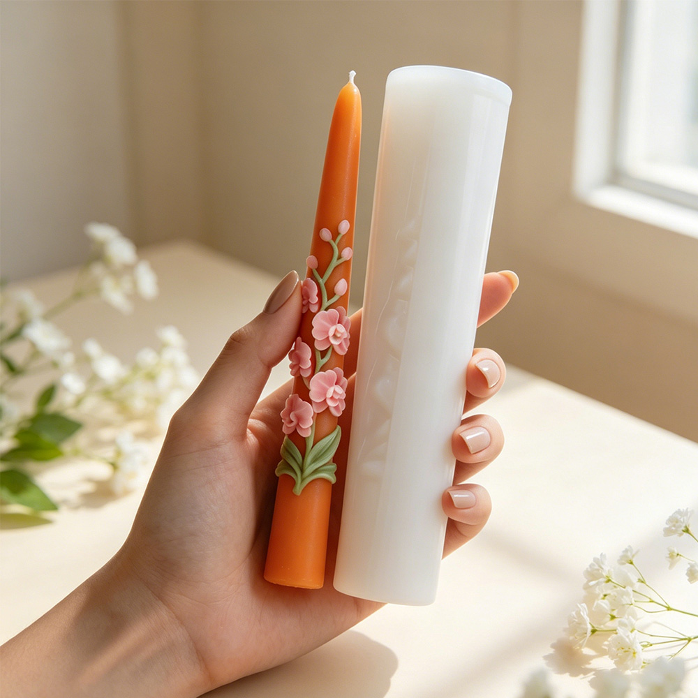 แม่พิมพ์ซิลิโคนเทียนแท่งยาวลาย - Candle Supplies Tins บทวิจารณ์และราคา