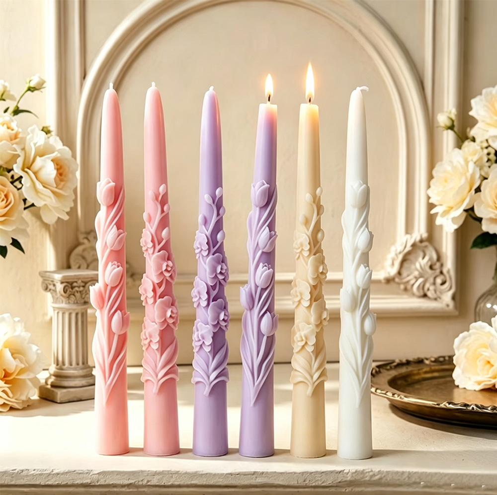 แม่พิมพ์ซิลิโคนเทียนแท่งยาวลาย - Candle Supplies Tins บทวิจารณ์และราคา