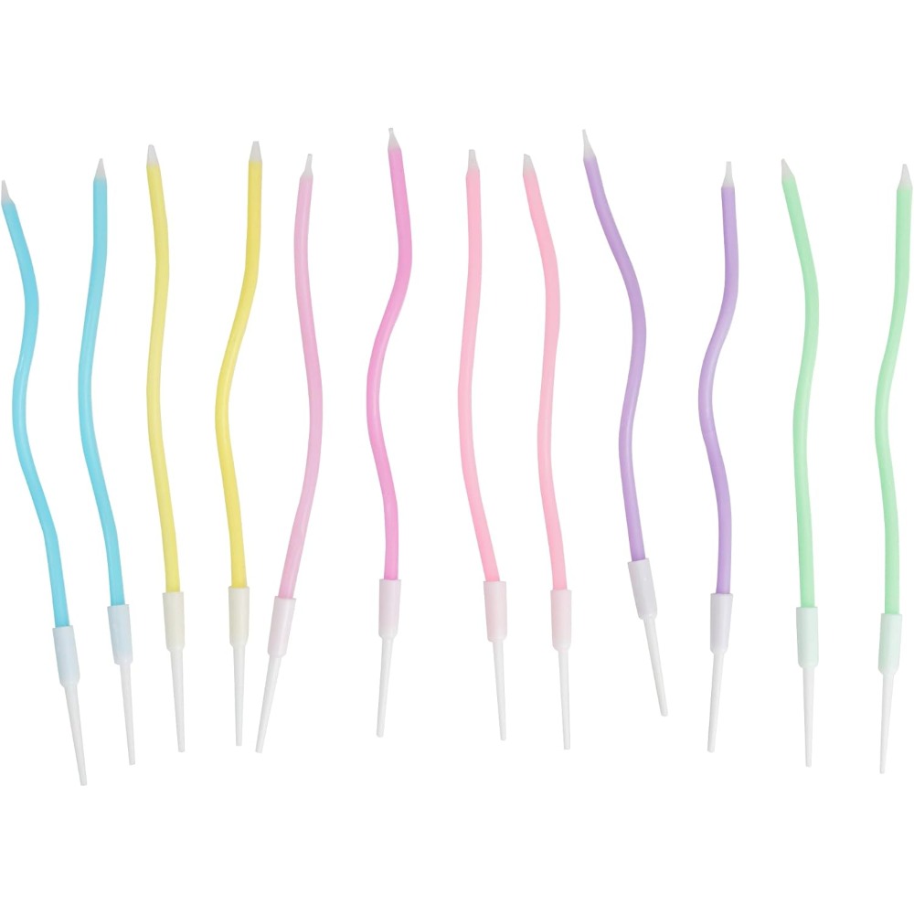 ชุดเทียนวันเกิดลายเกลียวสีรุ้ง - Candle Supplies Usa บทวิจารณ์และราคา