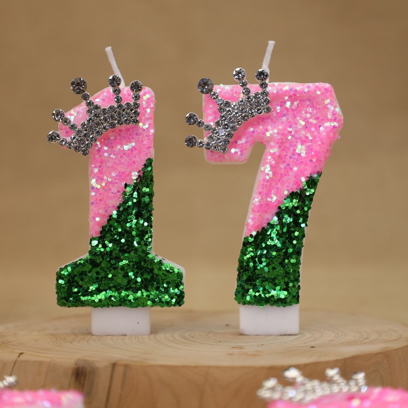 เทียนวันเกิดรูปมงกุฎเจ้าหญิงสี - Candle Supplies Free Shipping บทวิจารณ์และราคา