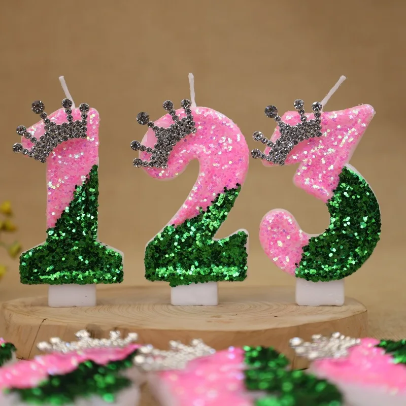 เทียนวันเกิดรูปมงกุฎเจ้าหญิงสี - Candle Supplies Free Shipping บทวิจารณ์และราคา