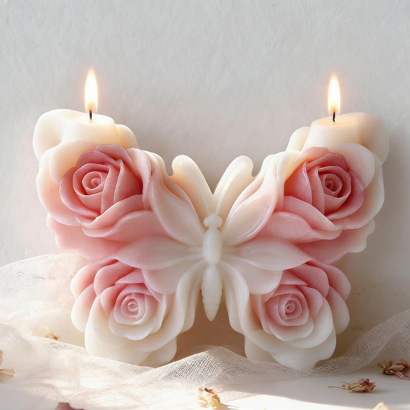 แม่พิมพ์ซิลิโคนรูปผีเสื้อกุหลา - Candle Supplies To Make Candles บทวิจารณ์และราคา