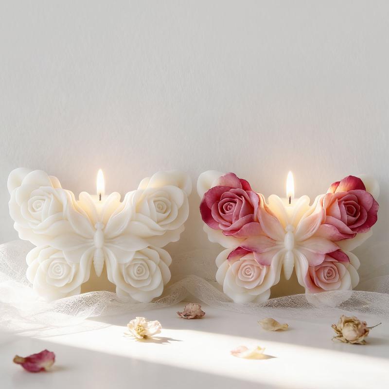 แม่พิมพ์ซิลิโคนรูปผีเสื้อกุหลา - Candle Supplies To Make Candles บทวิจารณ์และราคา